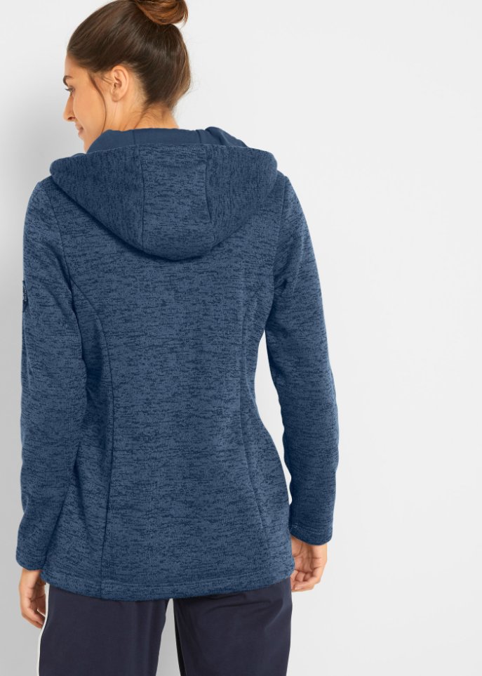Strickfleecejacke mit Teddyfleece-Futter