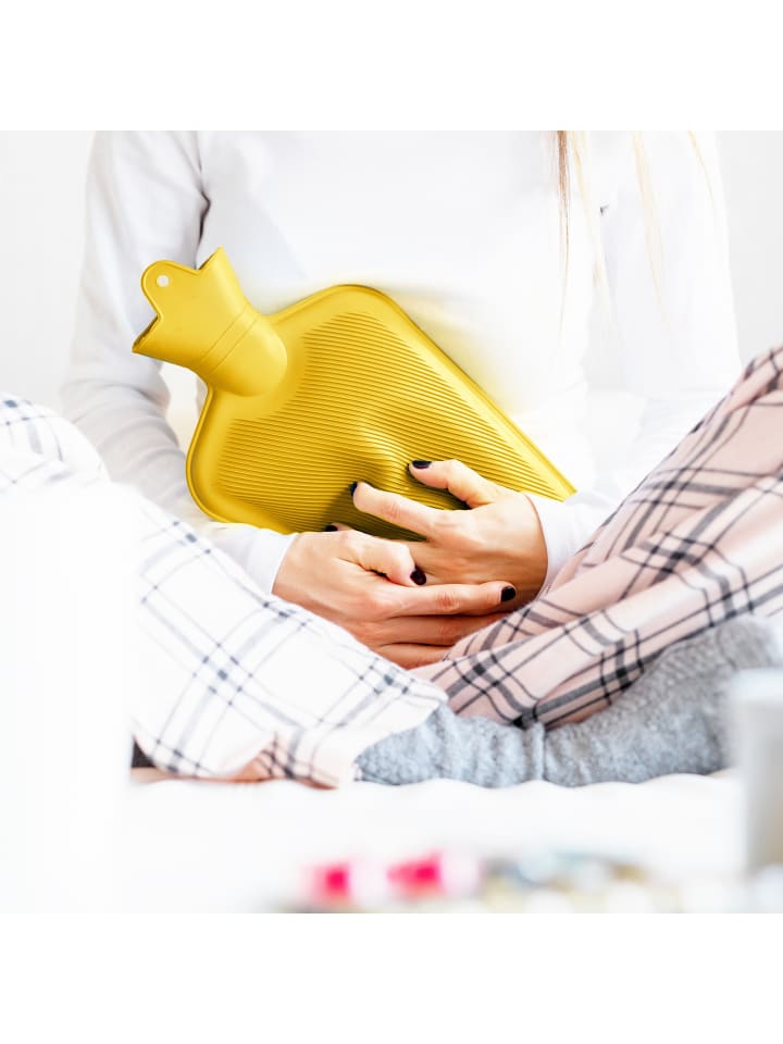 relaxdays Wärmflasche in Gelb - 2 Liter günstig kaufen onesize