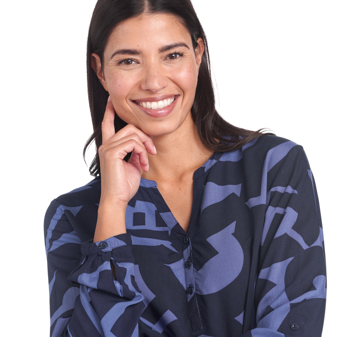 Damen Bluse mit Allover-Print
