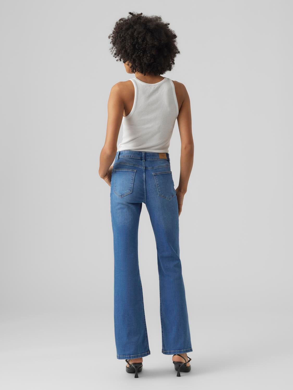 VMSELINA Hohe Taille Ausgestellt Jeans