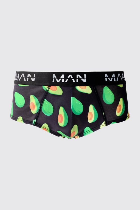 Man Unterhose mit Avocado-Print