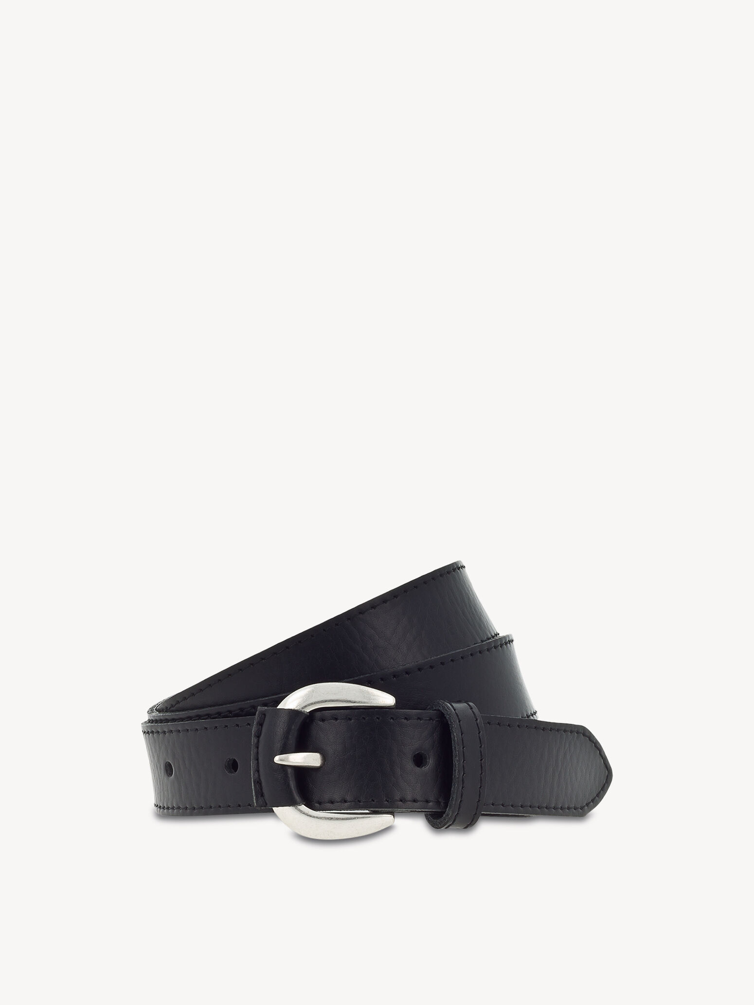 Ceinture en cuir - noir