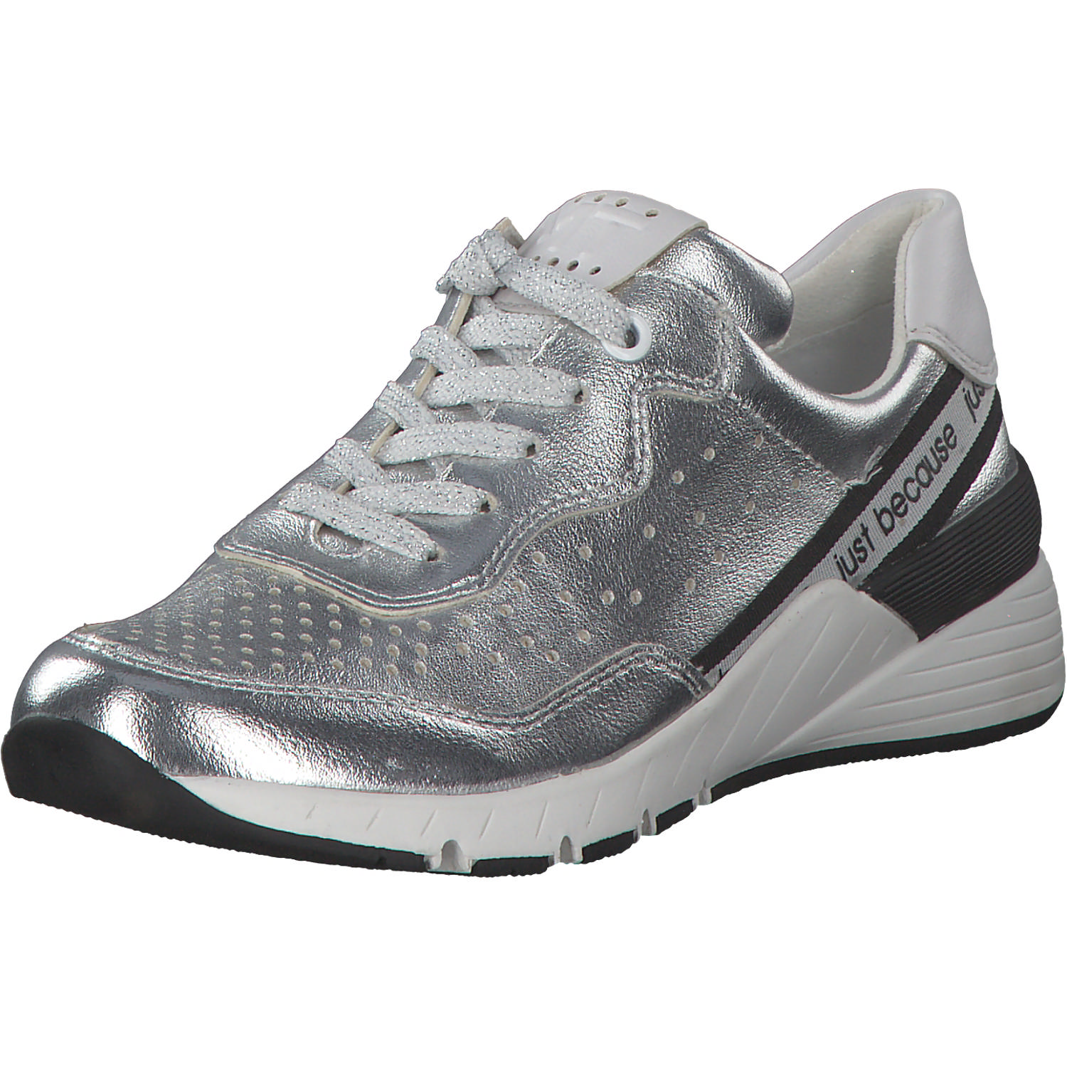 Marco Tozzi 23737, Sneakers Low, Damen, SILVER/WHITE