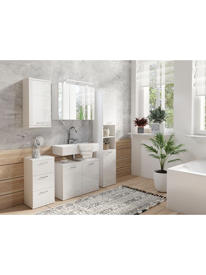 byLiving Spiegelschrank SPREE in weiß - (B) 80 x (H) 60 x (T) 20 cm günstig kaufen onesize
