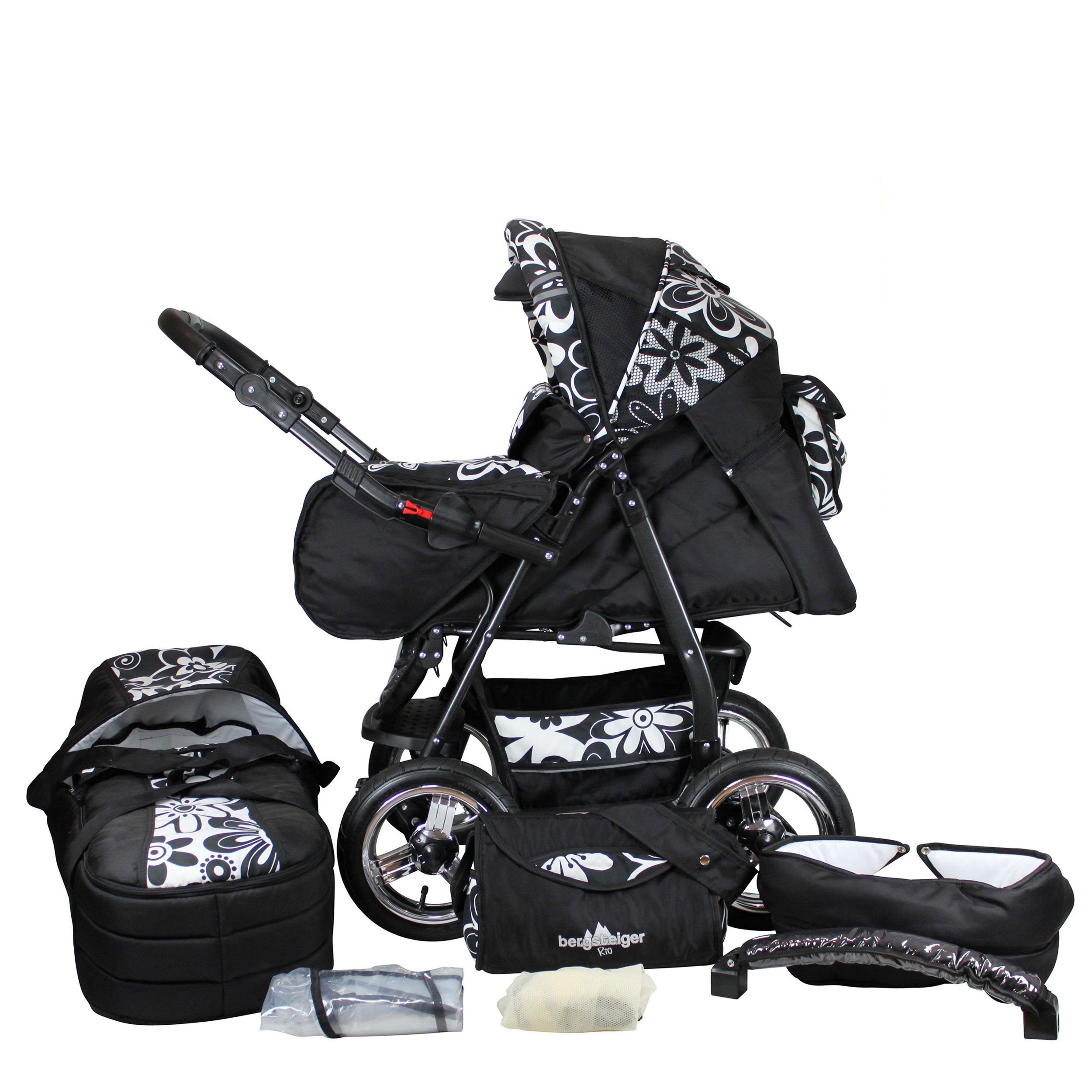 bergsteiger Kombi-Kinderwagen Rio, (10-tlg)