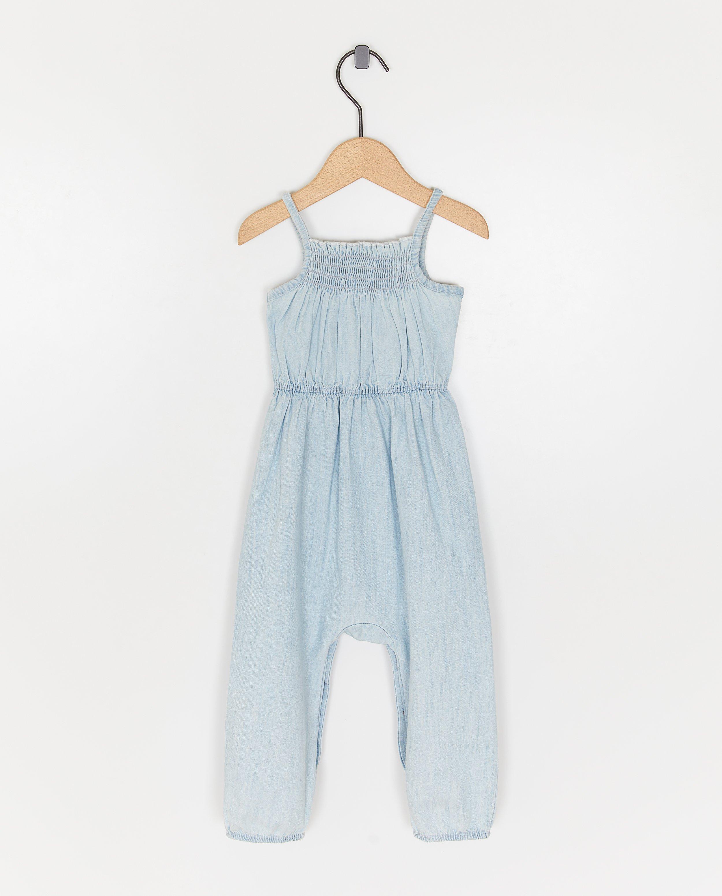 Dirkje szett: romper + fejpánt világoskék