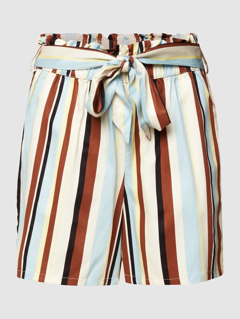 Shorts mit Allover-Muster in mittelbraun