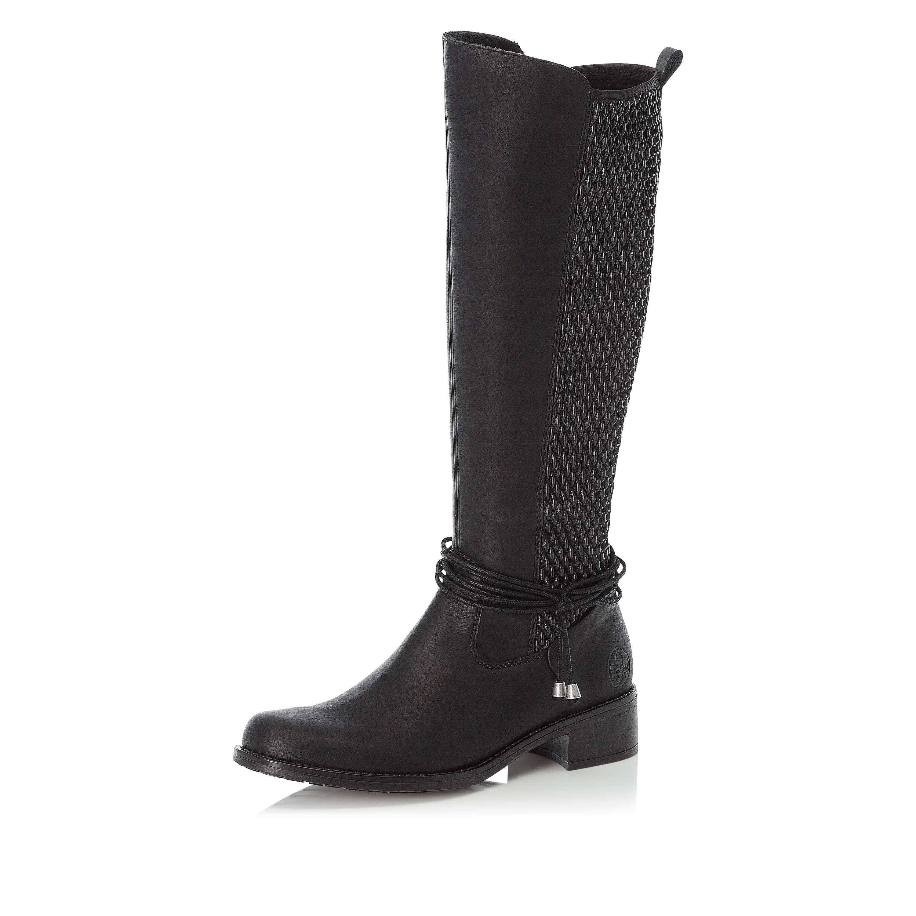 Rieker Damen Hochschaftstiefel tiefschwarz