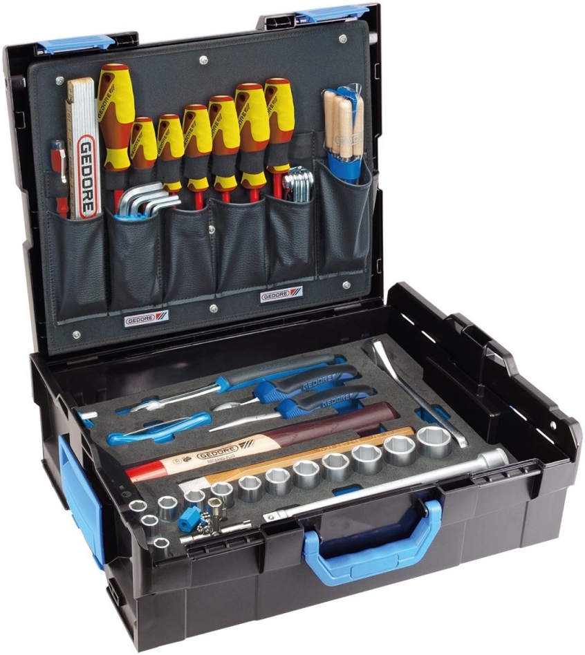 Gedore 2658194 1100-01 Gereedschaps assortiment in L-Boxx 58-Delig
