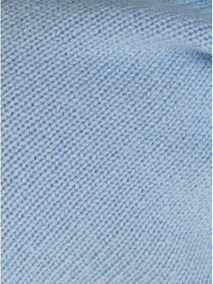 Zwillingsherz Kaschmir-Beanie in Hellblau günstig kaufen onesize