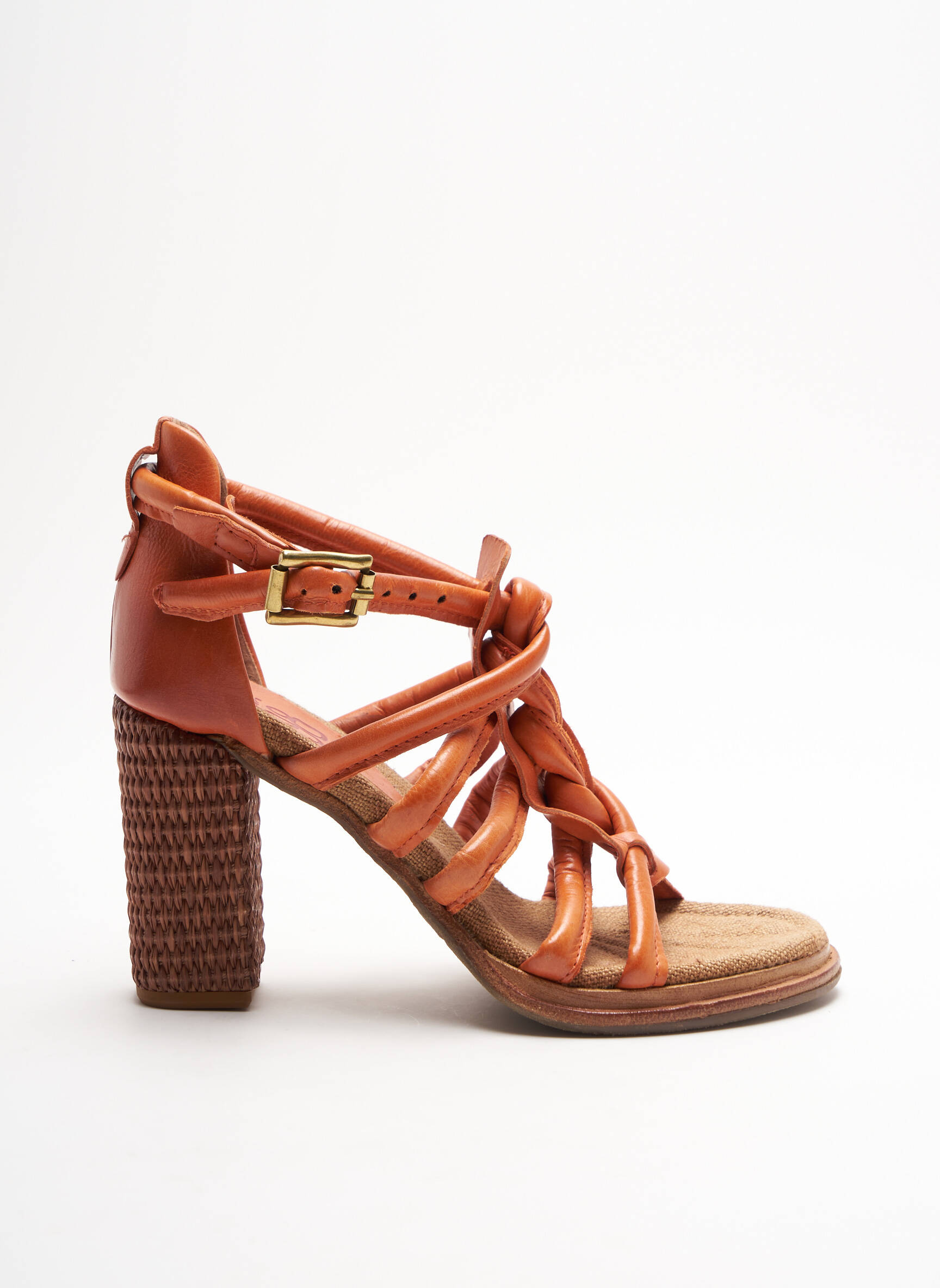 A S 98 Sandales Nu Pieds Femme couleur orange
