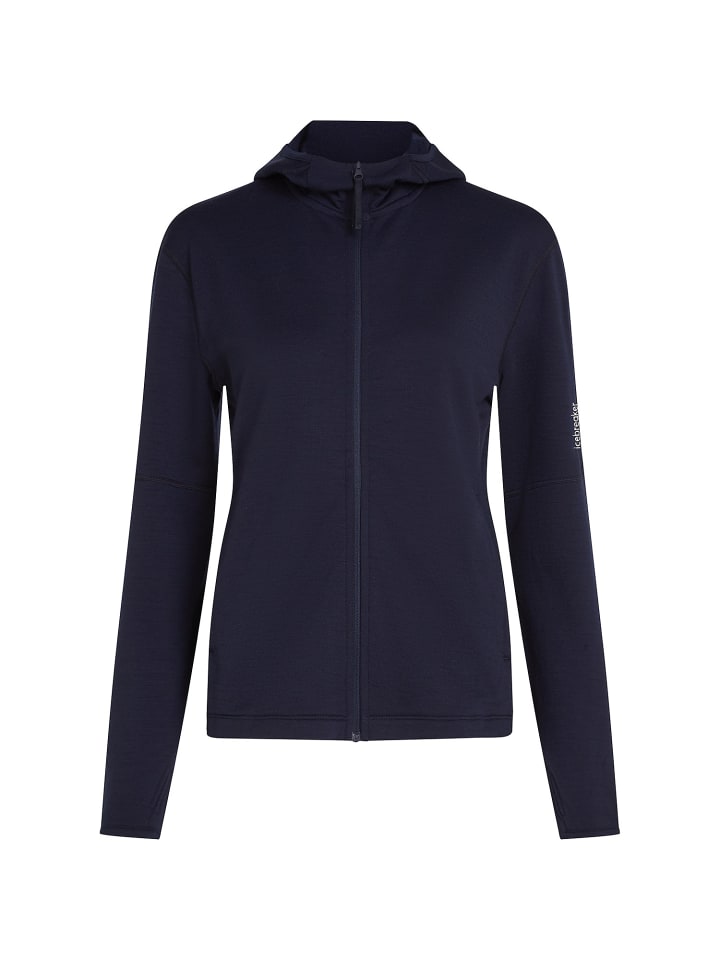 icebreaker Kleider Mer 360 Realfleece Elem LS Z Hood in Marine3271 günstig kaufen L