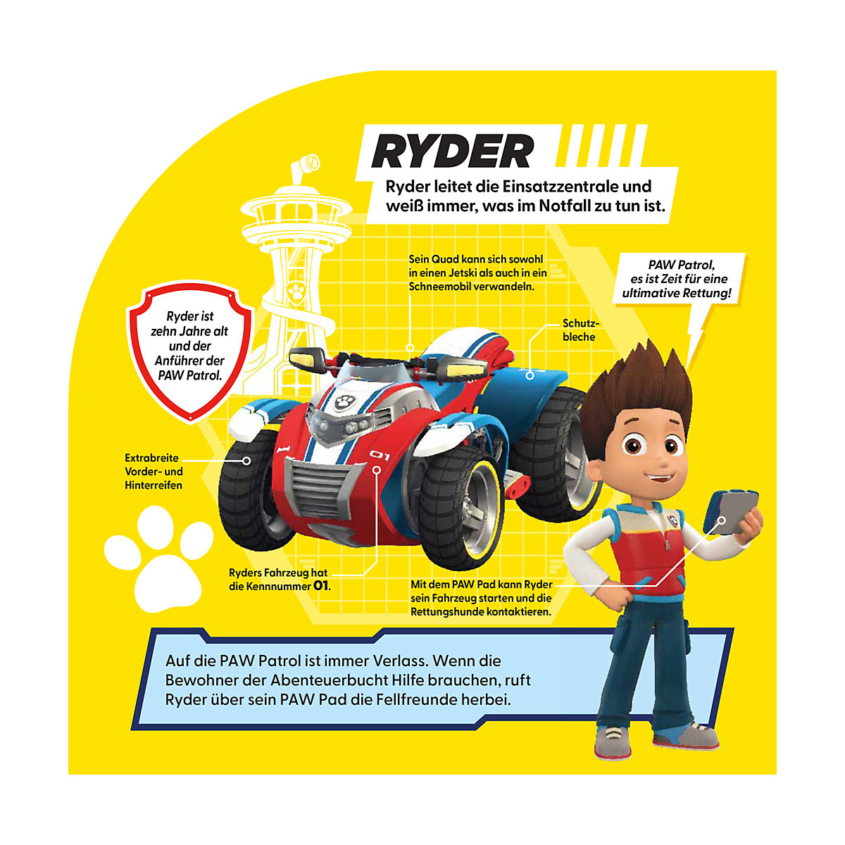 PAW Patrol: Meine liebsten Fellfreunde - Erfahre alles über die PAW Patrol, ihre Fahrzeuge und ihre Ausrüstung!