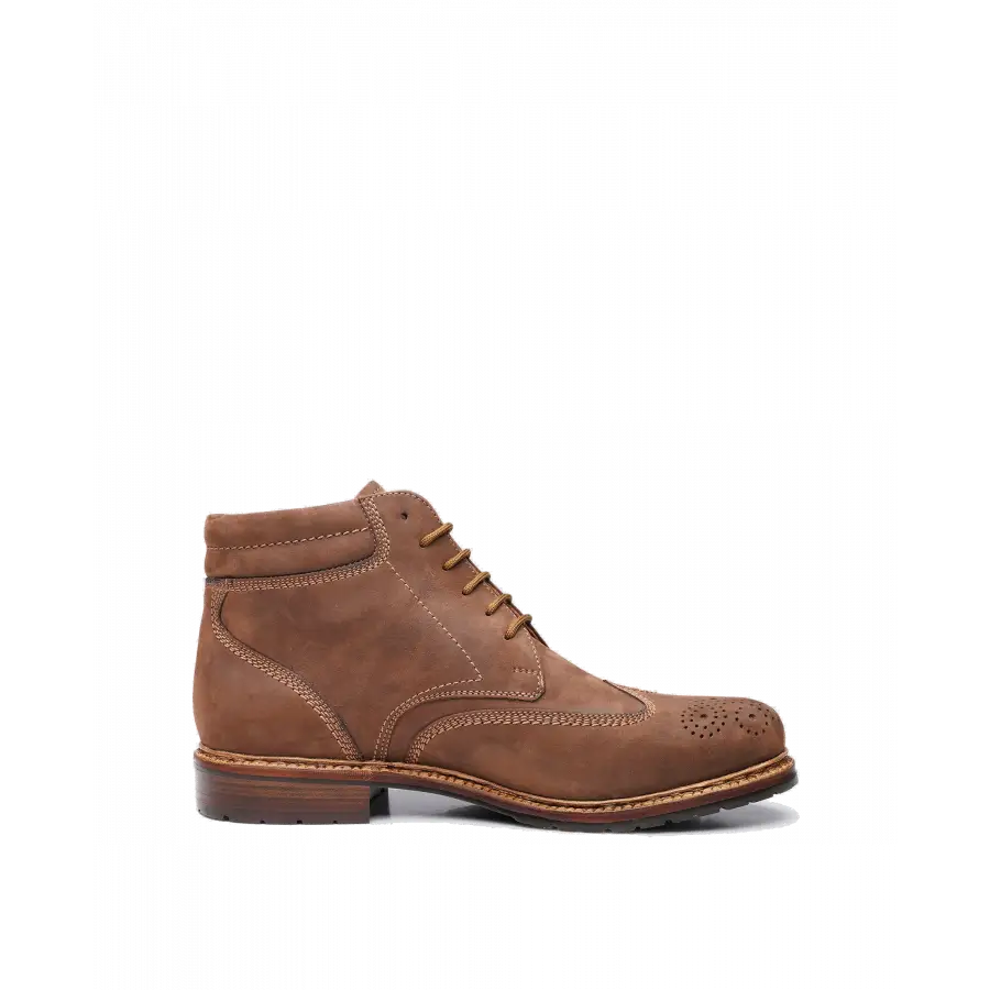 Heinrich Dinkelacker - Stiefeletten JANOSCH K FULL-BROGUE M Nubukleder - braun