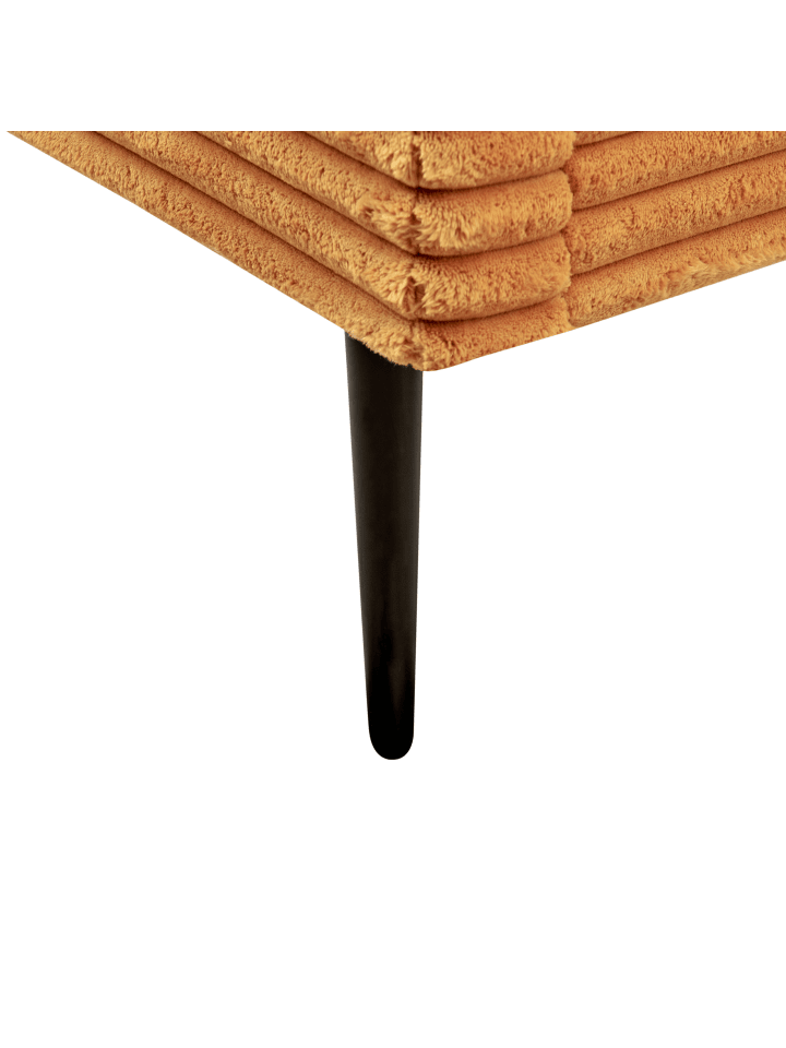 Beliani Doppelbett FLAYAT in Orange/Schwarz - (W) 193 x (H) 109 x (L) 215 cm günstig kaufen onesize