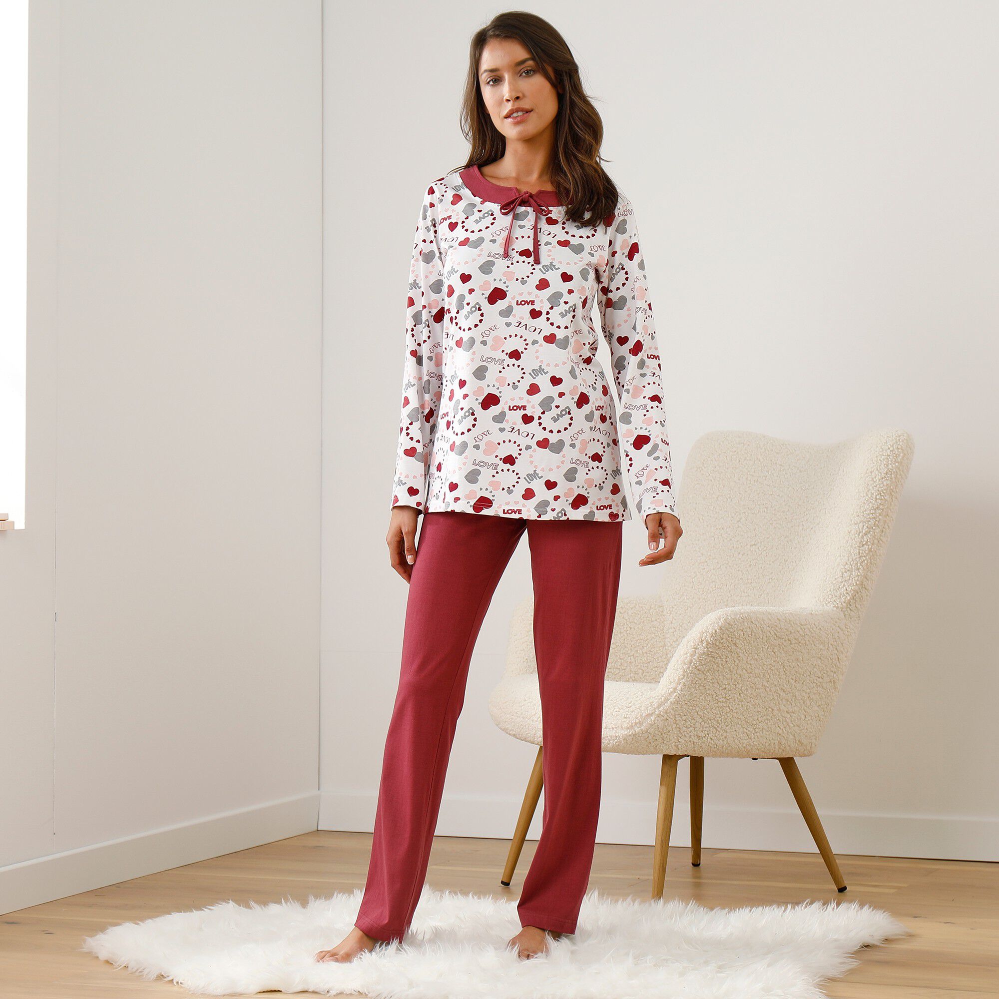 Pyjama femme imprimé 