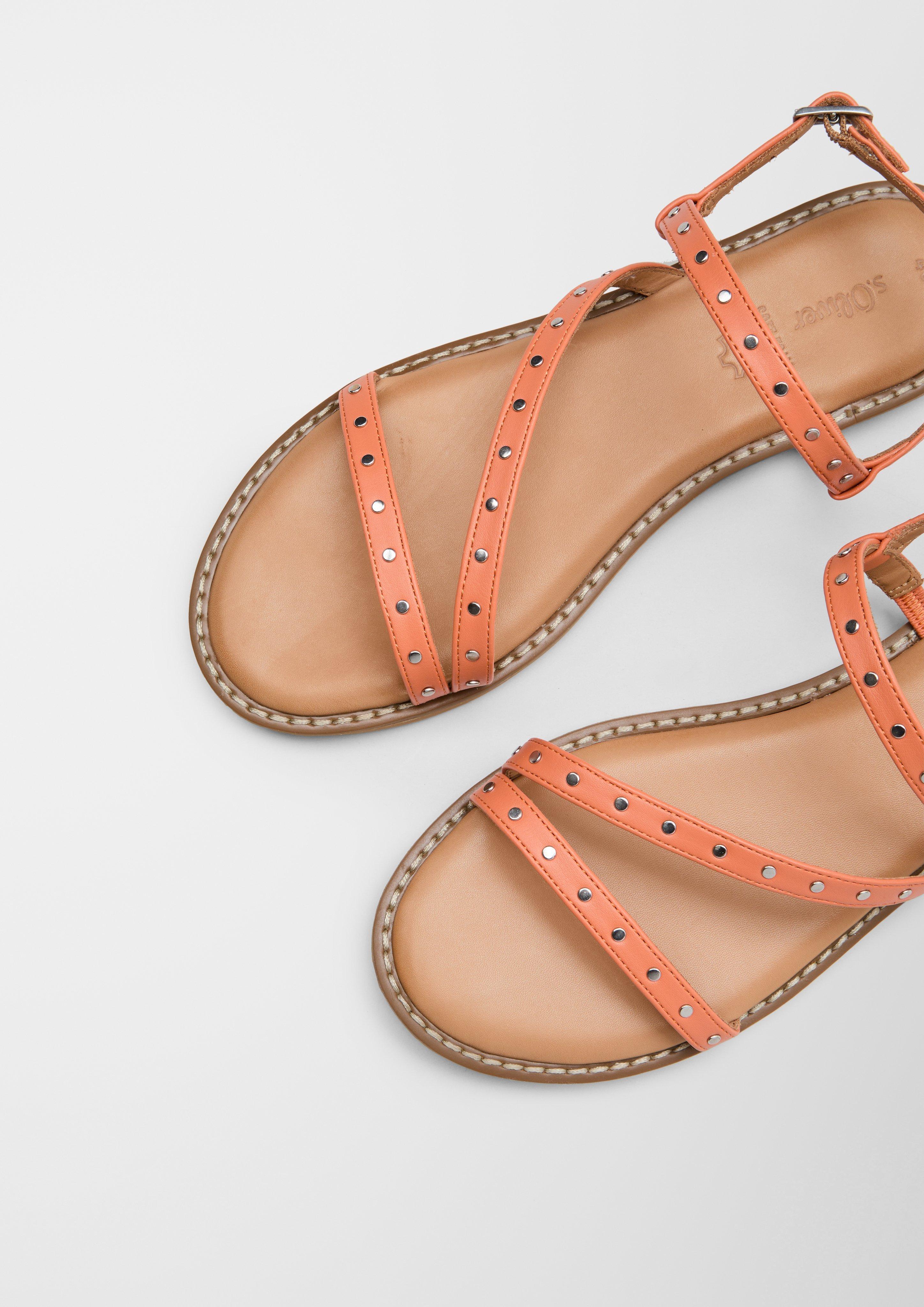 Nieten-Sandalen aus Echtleder  6007740-564