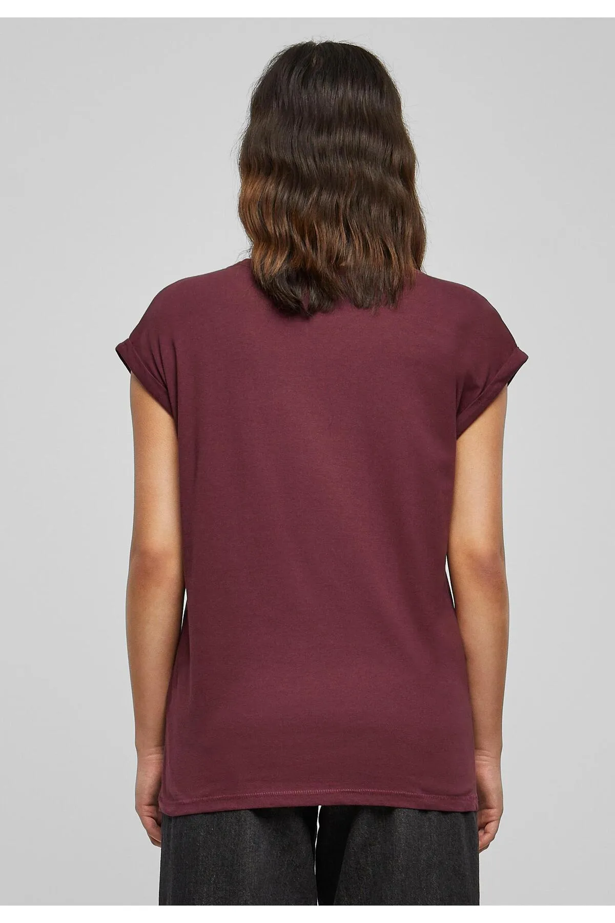 Urban Classics  Damen T-Shirt mit verlängerter Schulterpartie für Damen