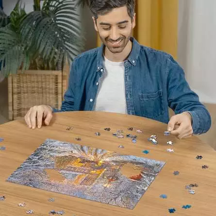Puzzle 500 Teile - Funkelnde Weihnachten
