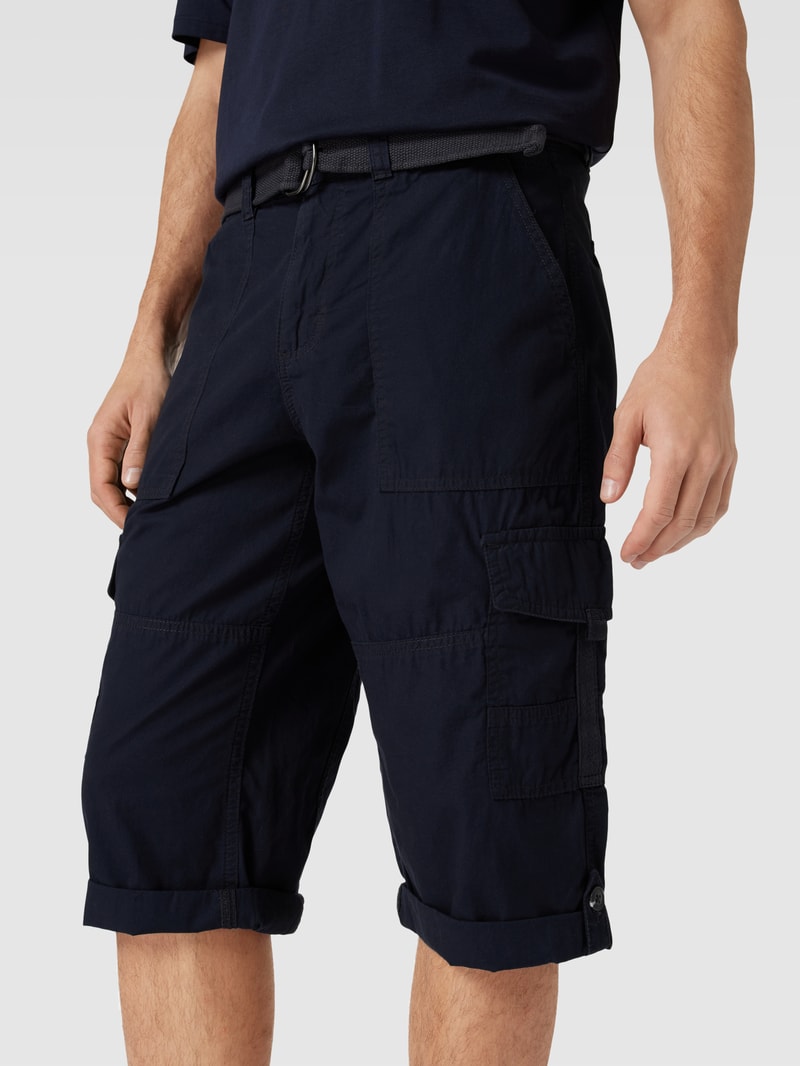 Cargoshorts inklusive Gürtel in marineblau