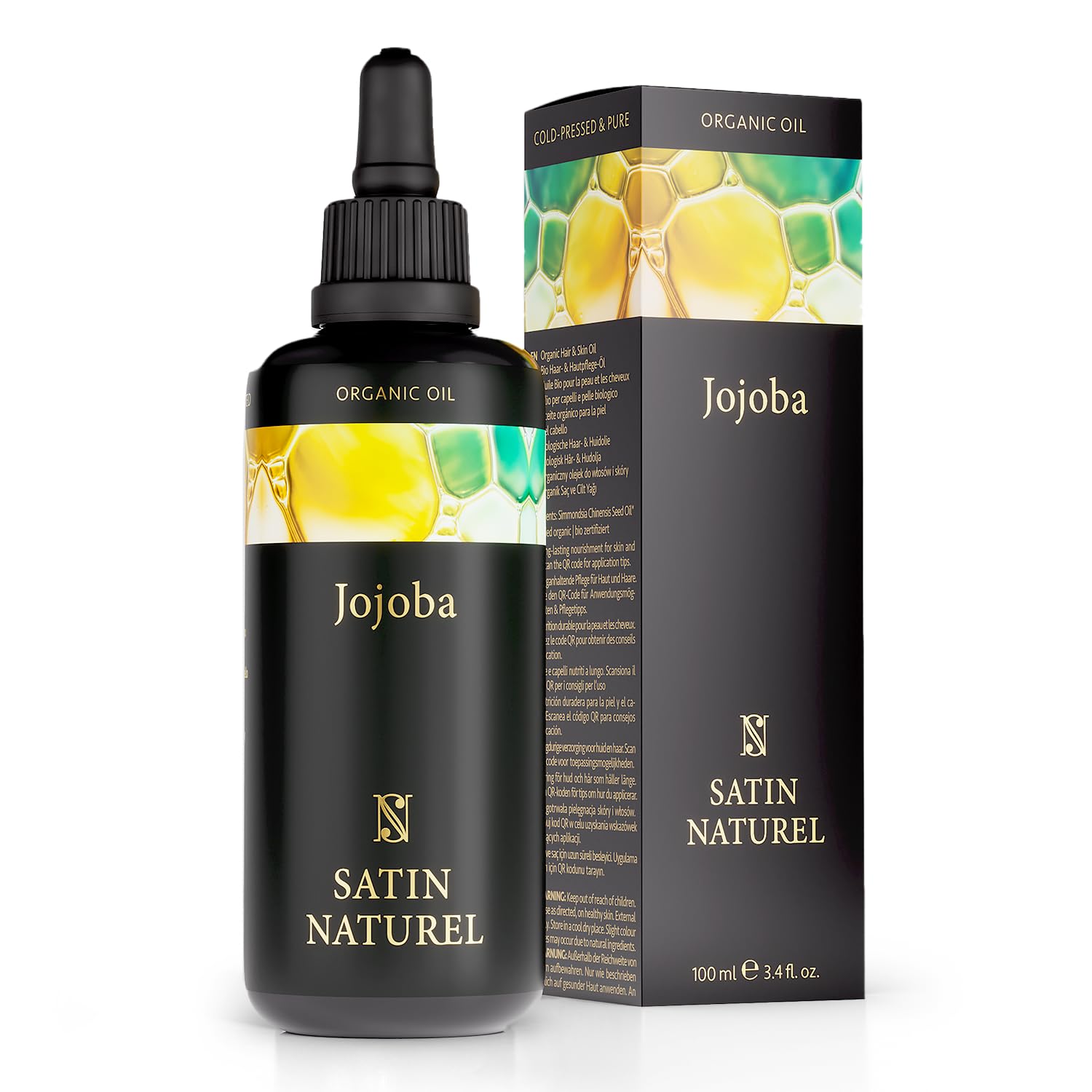 Jojobaöl BIO Kaltgepresst 100% Rein Für Haut Haare Nägel Gesichtsöl Körperöl Vegan - Anti Aging. Natürliche Intensivpflege + Feuchtigkeitspflege - Pflegendes Jojobaöl Bio Für Kosmetik