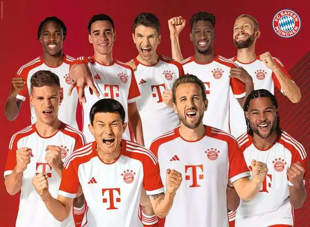 Kinderpuzzle ab 9 Jahren - FC Bayern Saison 2023/24 - 300 Teile