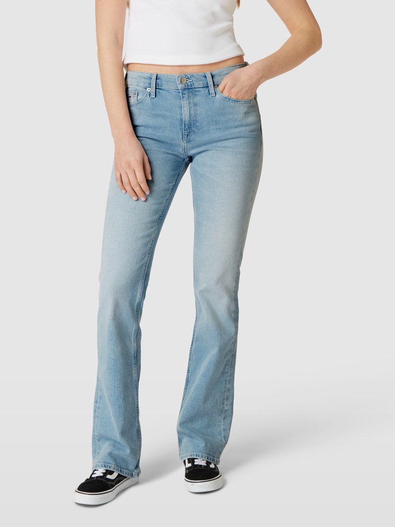 Bootcut Jeans mit 5-Pocket-Design Modell 'MADDIE' in hellblau