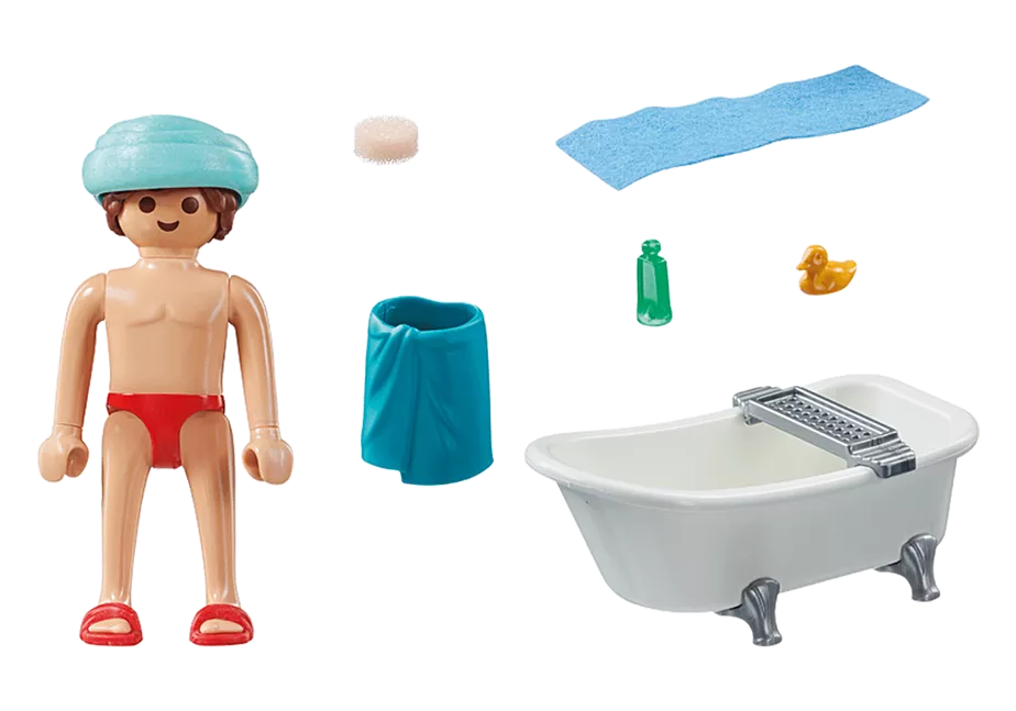 Mann in der Badewanne