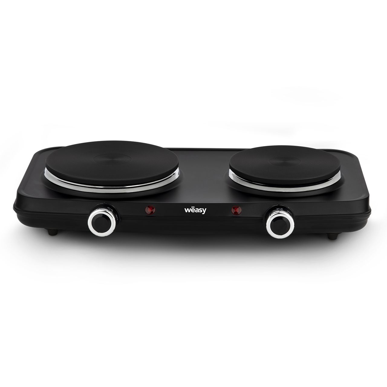 Weasy Wëasy PLW225 Kochfelder / 2 gusseiserne Kochplatten / Thermostat / schwarz / 2250 W