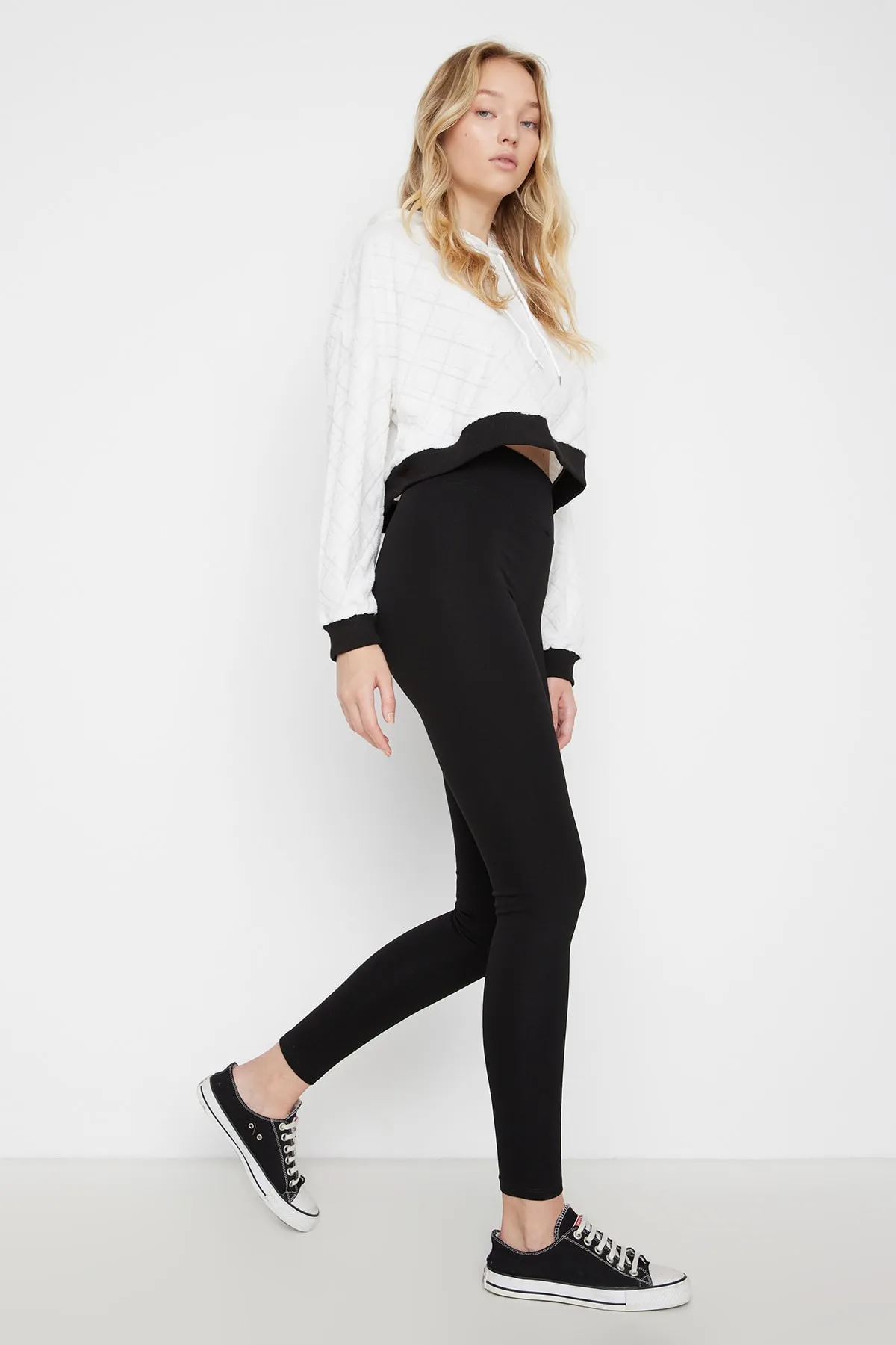 Trendyol Collection  Leggings - Schwarz - Hoher Bund