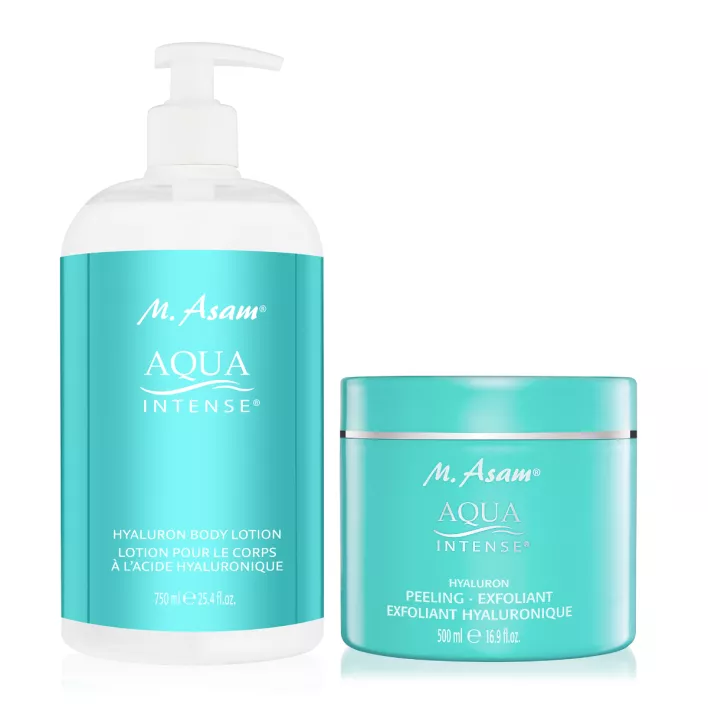AQUA INTENSE Hyaluron Peeling & Duschgel Set XXL