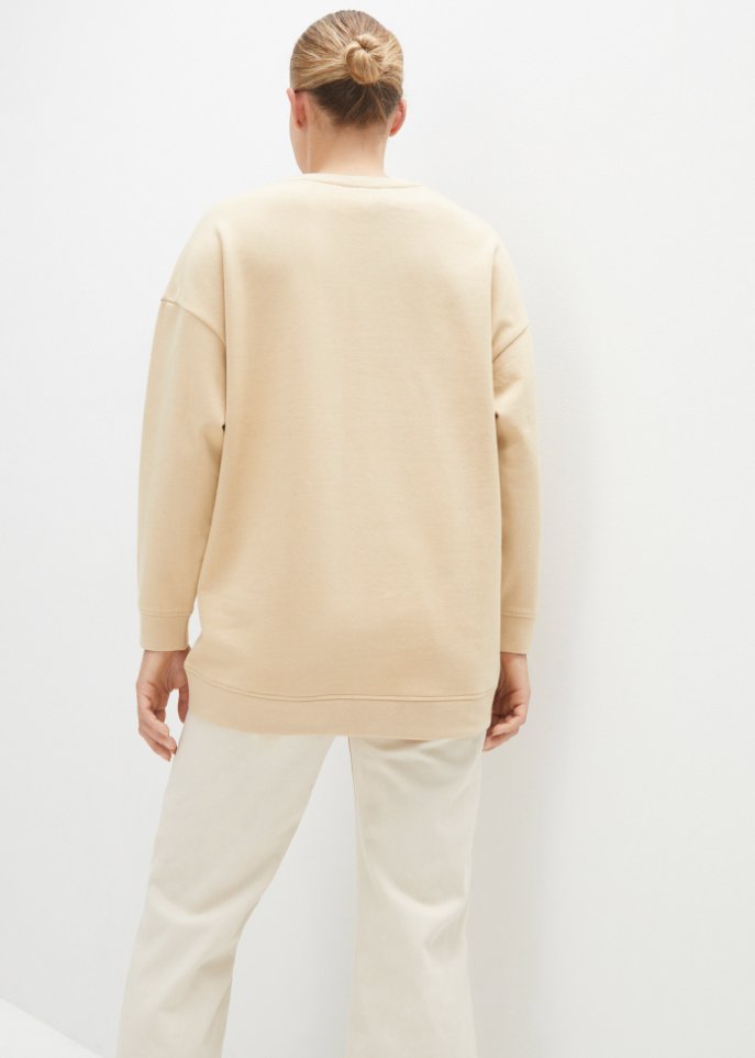 Oversize Sweatshirt mit Schlitzdetail