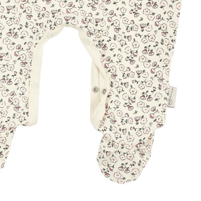 Strampler langarm, beige für Mädchen
