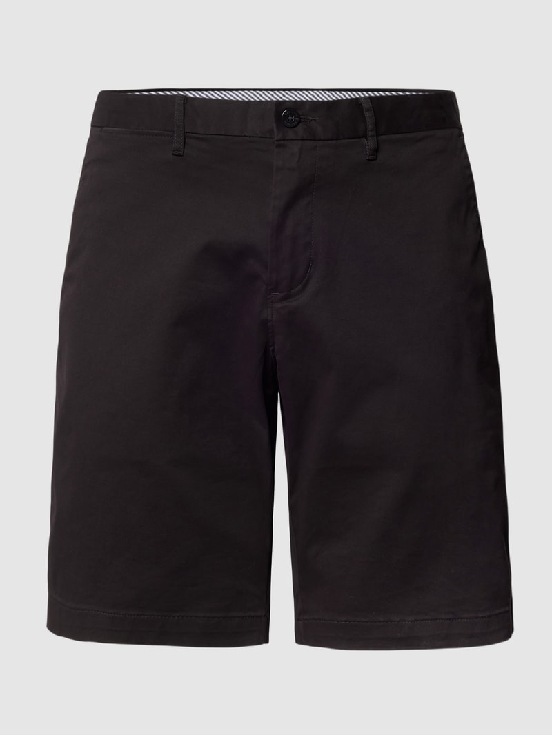 Chino-Shorts mit französischen Eingrifftaschen Modell 'HARLEM' in schwarz