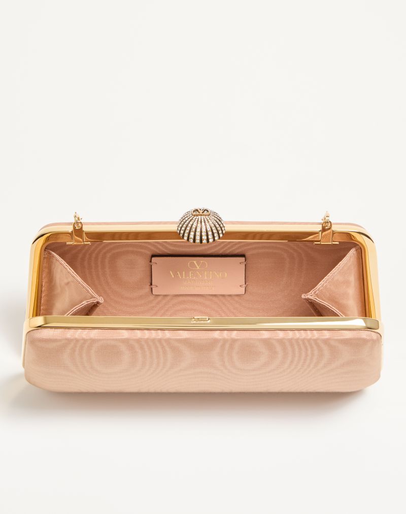 Valentino Garavani Carry Secrets Tecido Moiré Minaudiere