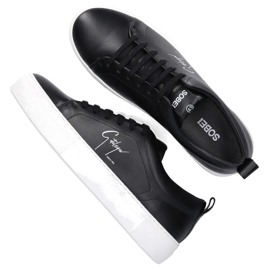 305 SOBE - Damen Sneaker Schwarz CATALEYA SAMRA Kalbsleder - schwarz