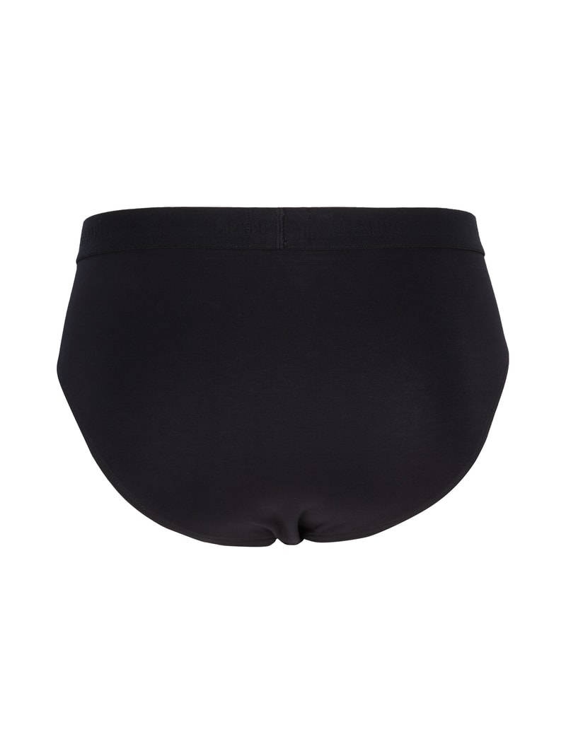 Slip mit Label-Details im 2er-Pack in schwarz