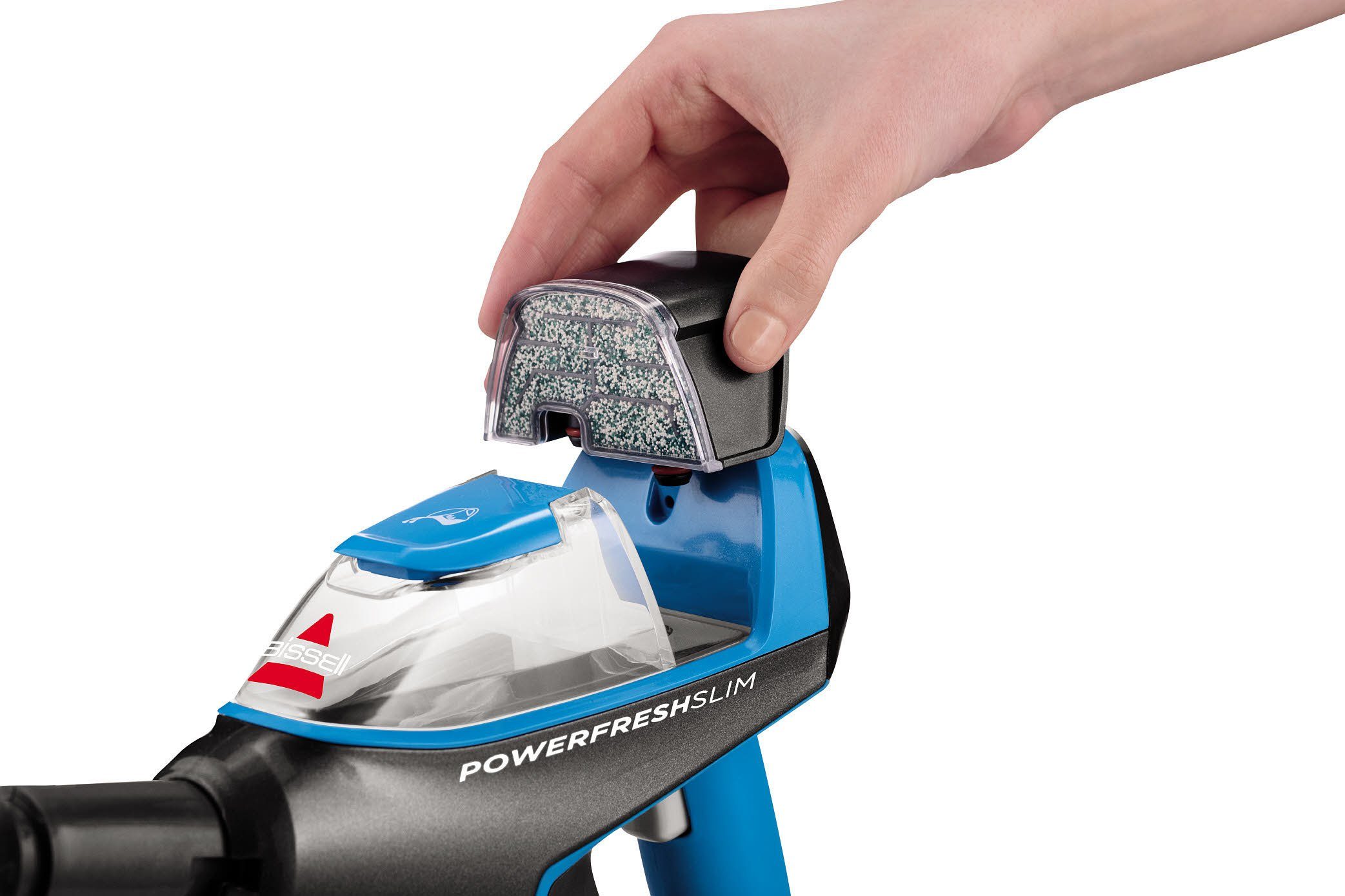 Bissell Dampfreiniger BISSELL PowerFresh SlimSteam, 1500 W, beutellos, inkl. Mop Pads und Aufsatzset