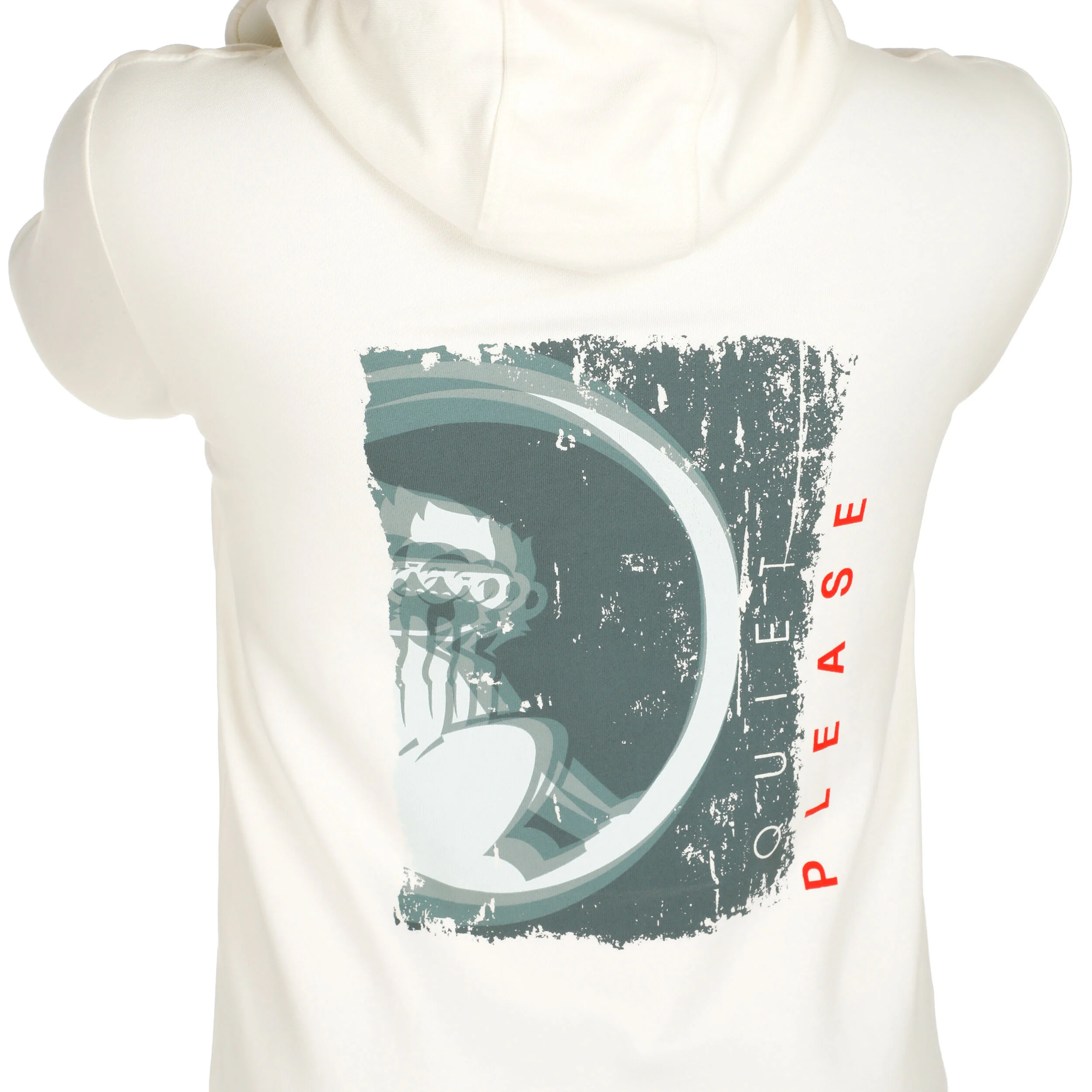 Crossroad Blurred Hoody Herren - Weiß, Salbei
