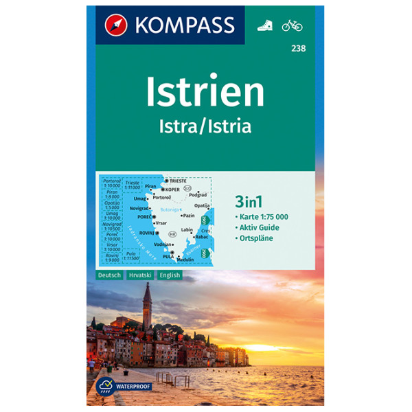 Kompass - Istrien Istra Istria - Wanderkarte