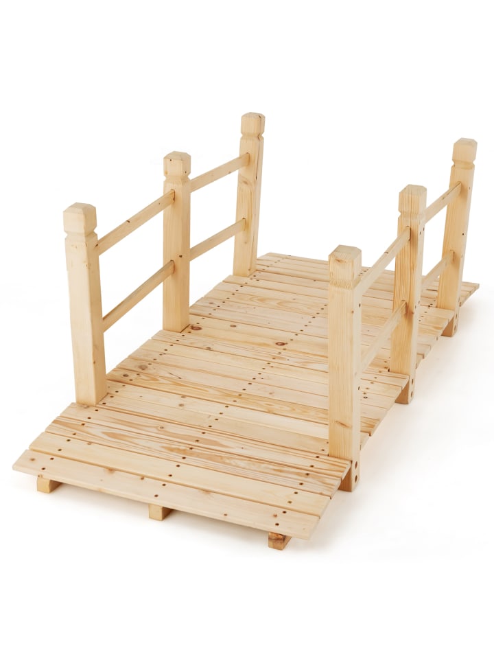 COSTWAY Holzbrücke 150x67x55 cm in Beige günstig kaufen onesize