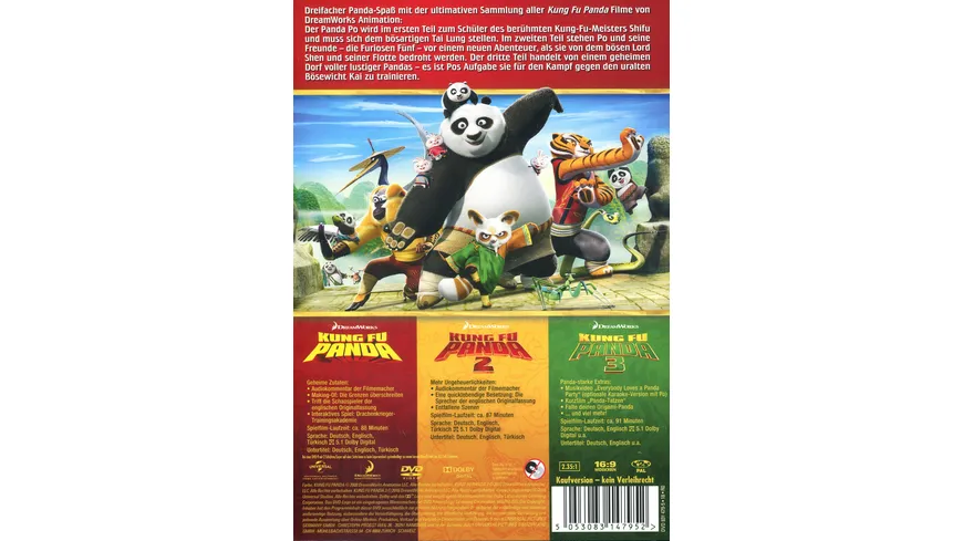 Kung Fu Panda 1-3  [3 DVDs]