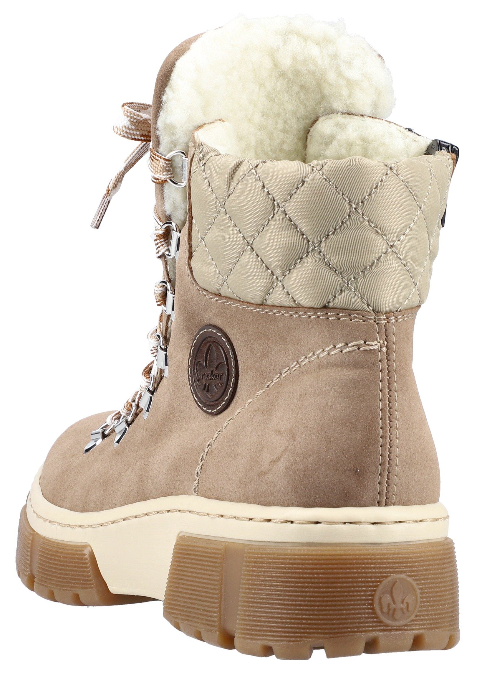 Rieker Winterboots mit gestepptem Schaftrand