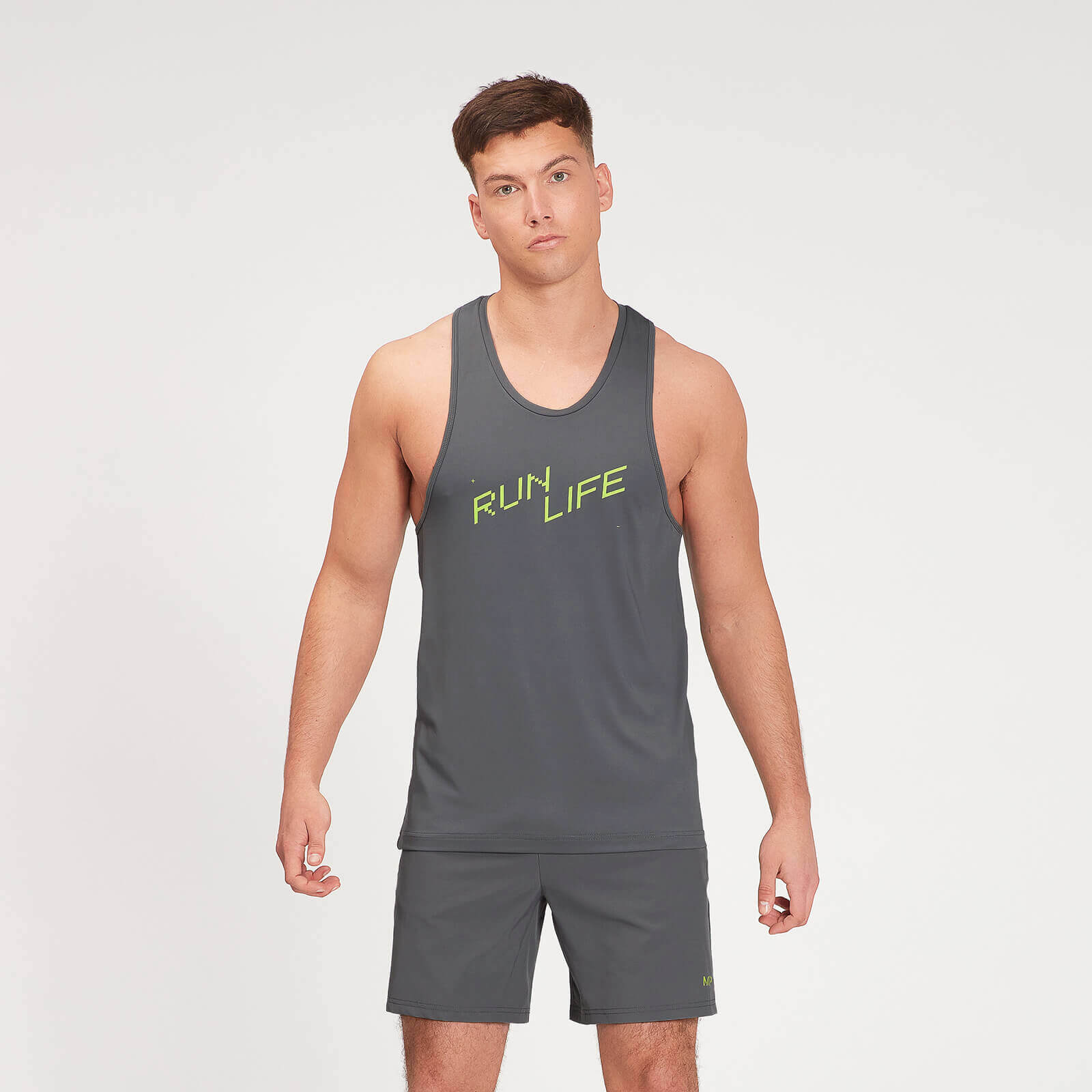 Débardeur MP Graphic Running pour hommes – Carbone