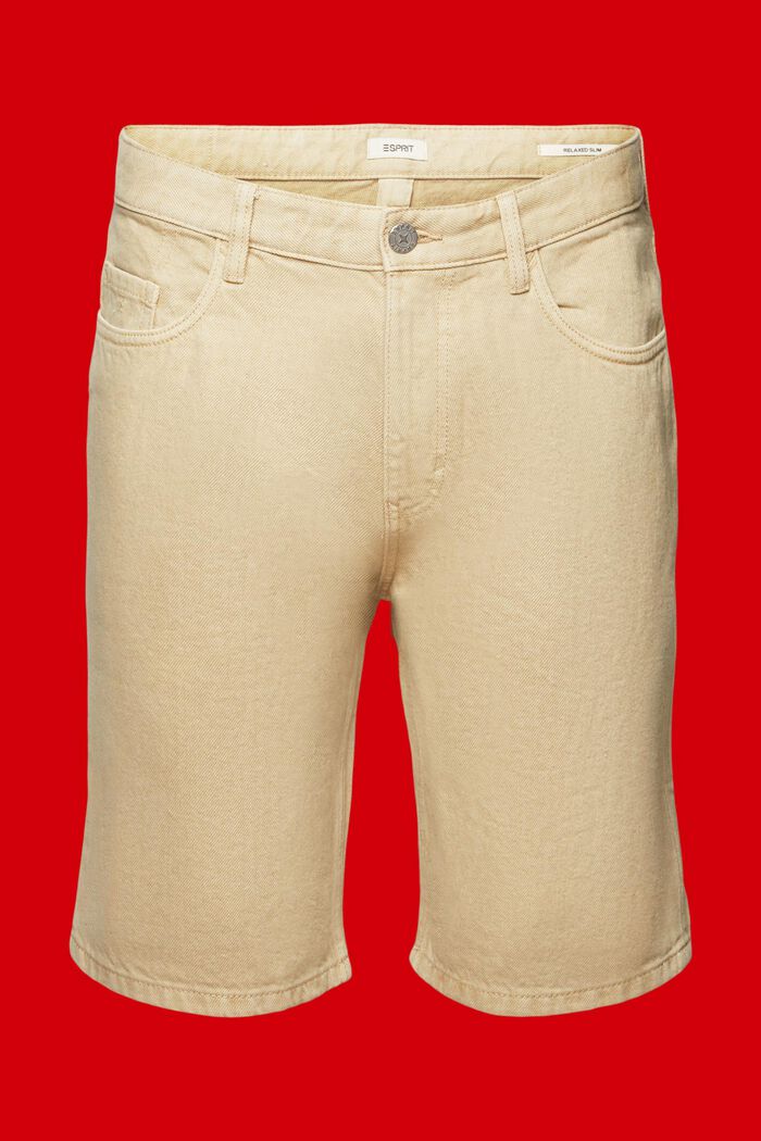 Shorts aus Coloured Denim