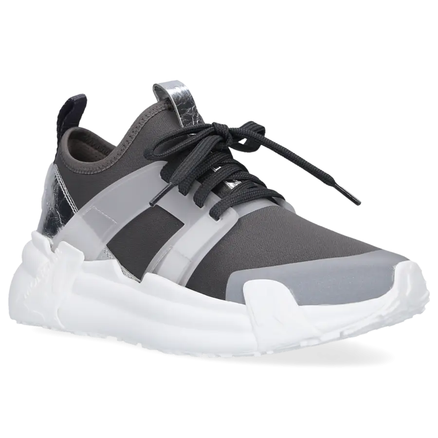 Moncler - Sneaker low LUNAROVE Kalbsleder - grau