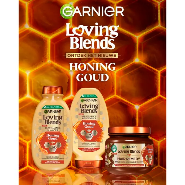 Garnier Loving Blends Honey Gold regeneracijski šampon 300 ml