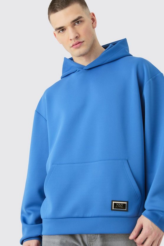 Tall kastiger Oversize Scuba Hoodie