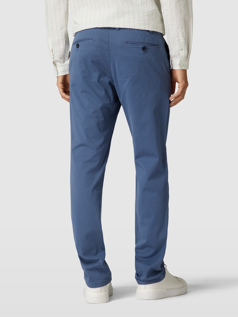 Chino mit französischen Eingrifftaschen in bleu