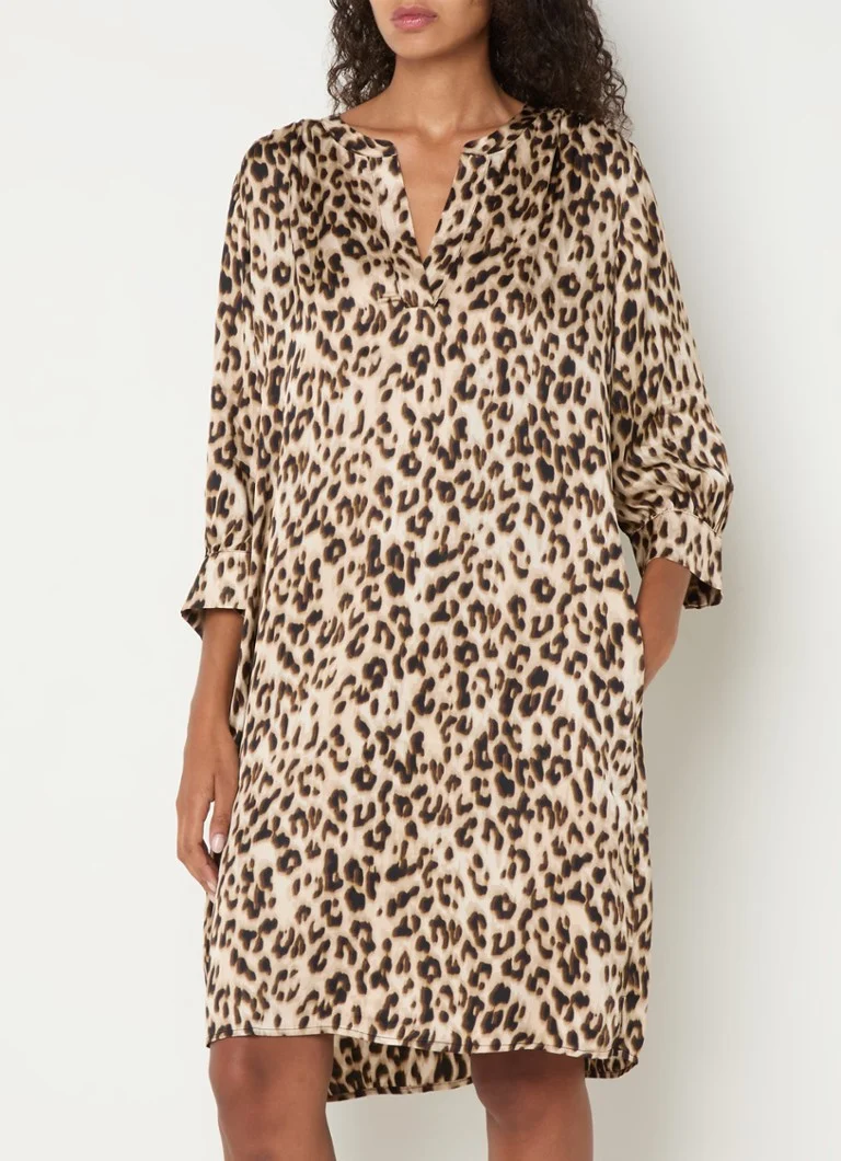Robe tunique courte Gerry Weber à imprimé léopard et poches latérales
